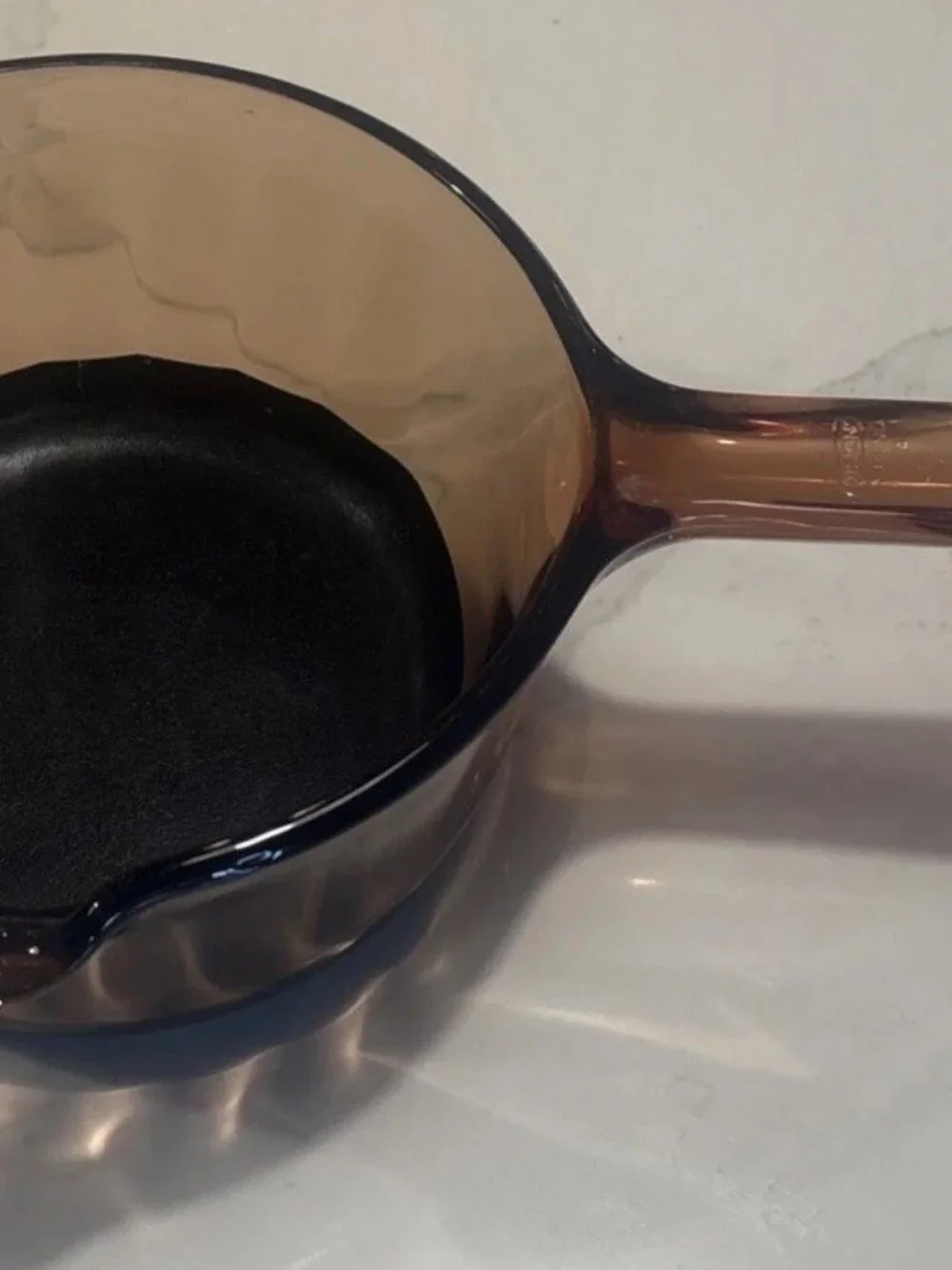Pyrex Corning Ware Vision Amber 1 L Sauce Pot Non Stick Bottom